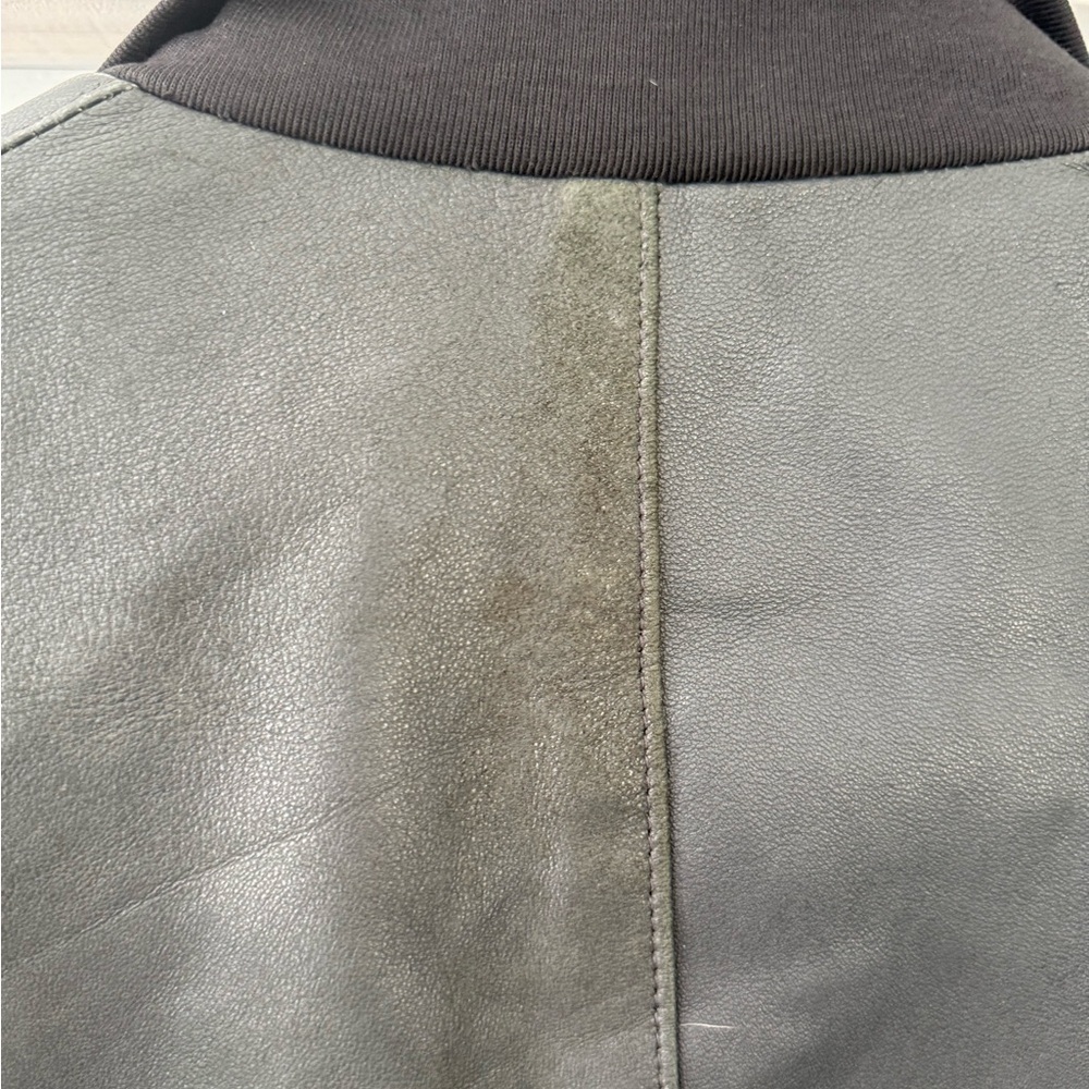 Philippe Dubuc Men's Dark‎ Gray Lamb Leather Jacket - Picture 8 of 8